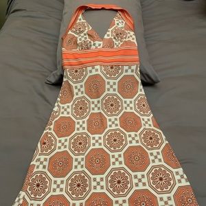 Trina Turk Jersey printed halter dress